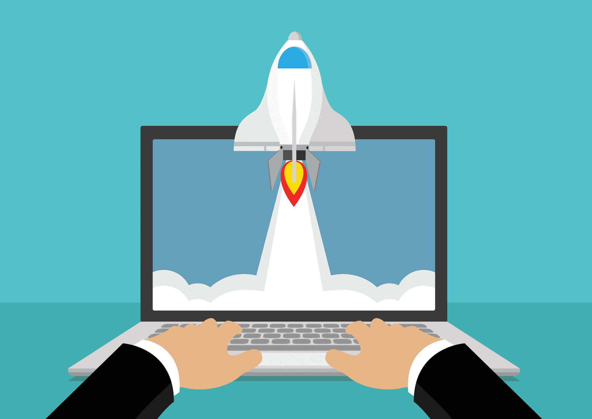 improve website speed rocket computer